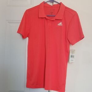 Adidas Youth Red Polo Shirt